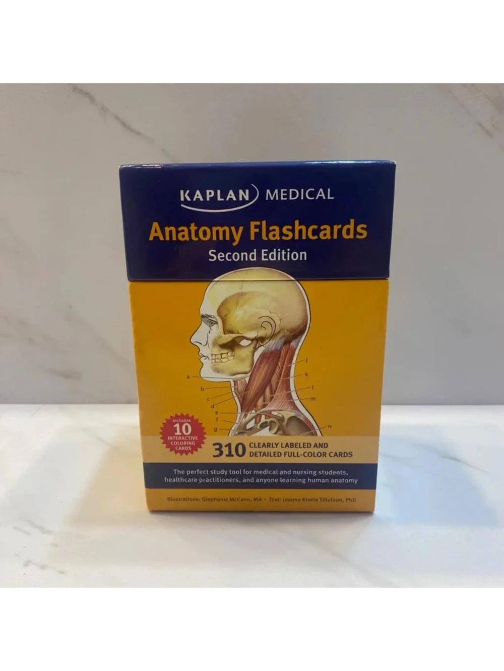 Kaplan Medical Anatomy Flashcards (Second Edition) Set with 310 Color Cards